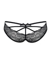 Schwarzer Slip Frivolla aus zarter Spitze von Obsessive – Ansicht 4
