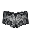 Schwarze Panties Idillia aus zarter Blütenspitze mit Satin-Bund von Obsessive – Ansicht 8