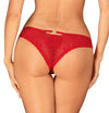 Rote Panties Chilisa aus zarter Blütenspitze von Obsessive – Ansicht 2