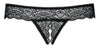 Schwarzer Riostring Miamor aus Spitze mit breitem Spitzenbund (offen) von Obsessive – Ansicht 7