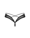 Schwarzer transparenter String Roxelia mit po-betonendem Schnitt von Obsessive – Ansicht 4