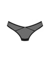 Schwarzer transparenter String Glandez von Obsessive – Ansicht 3
