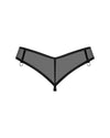 Schwarzer transparenter String Glandez von Obsessive – Ansicht 4