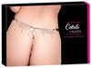 Schwarzer verführerischer String mit abnehmbarem Strass Herz von Cottelli LINGERIE