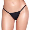 Schwarzer verführerischer String mit funkelnden Strass Akzenten von Cottelli LINGERIE – Ansicht 2