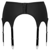 Schwarzer 11 cm hoher Strapsgurt im Mattlook mit Metalldetails und 8 Strumpfhaltern von Cottelli – Ansicht 7