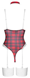 Rotes verspieltes Karo Set für unvergessliche Augenblicke von Cottelli COSTUMES – Ansicht 6