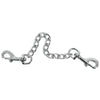 Robuste verchromte Metallkette 15 cm mit Karabinerhaken von ZADO – Ansicht 4