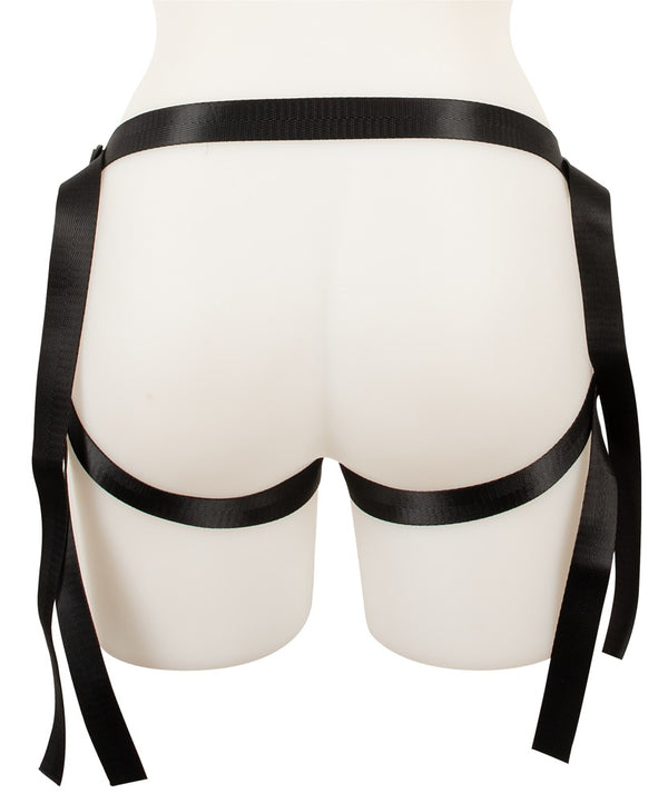 Veganer verstellbarer Strap-on-Umschnallgurt in Leder-Optik von Vegan Fetish – Ansicht 8