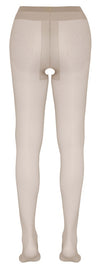 Hautfarbene Strumpfhose ouvert mit Satin-Glanz und offenem Schritt von Cottelli – Ansicht 5