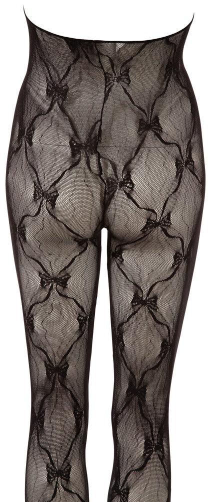 Schwarzer busenfreier Catsuit aus Effekt-Spitze mit Neckholder und Fuß von NO:XQSE – Ansicht 11