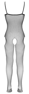 Schwarzer nahtloser Netz Catsuit ouvert mit aufregenden Hüft Cut outs von Fantasy by Cottelli – Ansicht 5