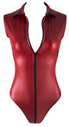 Bordeauxfarbener Body im Mattlook mit 2-Wege-Reißverschluss von Cottelli PARTY – Ansicht 8