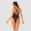 Schwarzer Vanessme-Teddy aus Spitze mit Raffinesse und Komfort von Obsessive – Ansicht 2