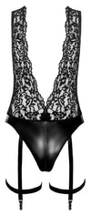 Straps-Body mit Halsband, 2-Wege-Reißverschluss und Kette von Noir Handmade – Ansicht 12