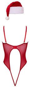 Rotes verführerisches Weihnachts Set mit kuscheliger Zipfelmütze von Cottelli LINGERIE – Ansicht 8