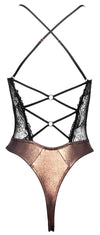 Schwarzer glamouröser Riobody mit schillernden Paspelierungen und Spitze von Cottelli LINGERIE – Ansicht 7
