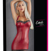 Rotes enganliegendes Minikleid mit Neckholder und Spitzeneinsätzen | Cottelli PARTY