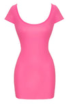 Pinkfarbenes figurbetontes Kleid mit großem Ausschnitt von Cottelli PARTY – Ansicht 6