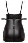 Schwarzes Minikleid mit zwei Handfesseln im Mattlook in großen Größen von Cottelli BONDAGE – Ansicht 8