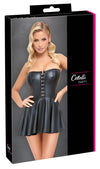 Schwarzes Tube-Minikleid im Corsagen-Style mit Formstäben und Haken-Verschluss von Cottelli PARTY