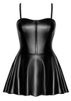 Wetlook Minikleid mit Reißverschluss und Neckholder von Noir Handmade – Ansicht 10