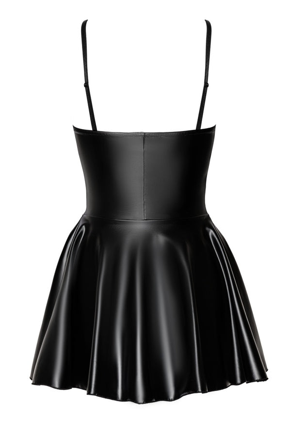 Wetlook Minikleid mit Reißverschluss und Neckholder von Noir Handmade – Ansicht 11