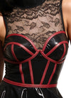 Schwarzes atemberaubendes Minikleid in eleganter Corsagen Optik von Cottelli PARTY – Ansicht 7