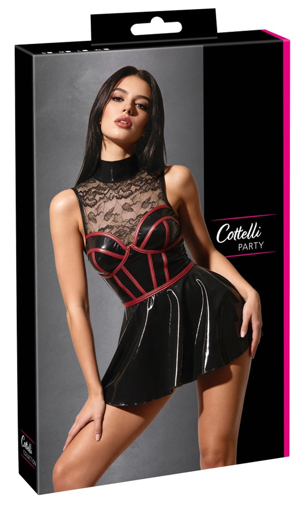 Schwarzes atemberaubendes Minikleid in eleganter Corsagen Optik von Cottelli PARTY