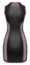 Schwarzes aufregendes Mattlook Minikleid mit seitlichen Netz Einsätzen von Cottelli PARTY – Ansicht 8