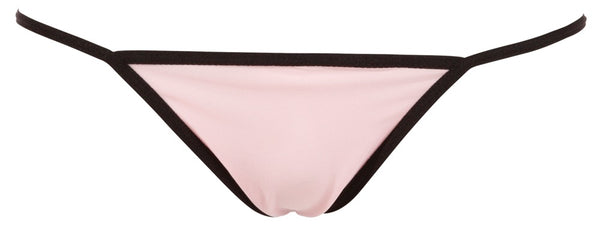 Rosa Babydoll und String aus Powernet und Spitze in großen Größen von Cottelli – Ansicht 6