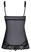Schwarzes verführerisches Babydoll Set mit Effektspitze von kissable – Ansicht 5
