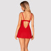 Rotes Kleid Ingridia mit String und großflächigem Rücken-Cut-out von Obsessive – Ansicht 2