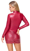 Rotes figurbetontes Langarm Top im angesagten Mattlook von Cottelli PARTY – Ansicht 7