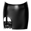 F345 Minirock mit seitlicher Öffnung und Spitzenstrumpfband von Noir Handmade – Ansicht 12