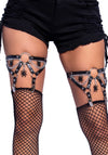 Spinnen Strumpfhalter mit O-Ring Design | Leg Avenue