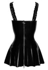 Sexy Lack-Minikleid mit gerafften Schulterträgern F248 von Noir Handmade – Ansicht 9