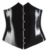 Schwarzes Latex-Mieder mit Formstäbchen, Schnellverschluss und Schnürung von Late X – Ansicht 7