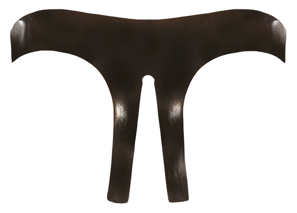 Schwarzer hautenger Latex-Slip mit vollständig offenem Schritt von Late X – Ansicht 7