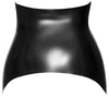 Schwarzer hoher Latex-Strapsgurt mit 4 Metall-Clips von Late X – Ansicht 7