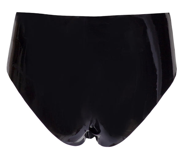 Schwarzer Latex-Slip mit genoppter Penis-Sleeve von Late X – Ansicht 7