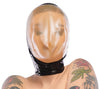 Schwarze Latex-Vakuum-Maske mit erweitertem Gesichtsfeld und Atemloch von Late X – Ansicht 2