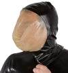 Schwarze Latex-Vakuum-Maske mit erweitertem Gesichtsfeld und Atemloch von Late X – Ansicht 5