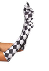 Satinhandschuhe im Harlekin-Design | Leg Avenue