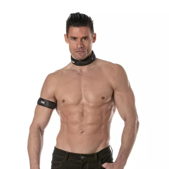 3D Armband - Atmungsaktiv & Verstellbar für Perfekten Sitz, Schwarz-Grau | TOF Paris