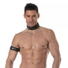 Schwarzgraues 3D Collar mit markantem Designer Look von TOF Paris