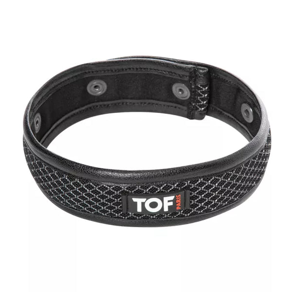 Schwarzgraues 3D Collar mit markantem Designer Look von TOF Paris – Ansicht 4