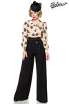 Belsira Marlenehose schwarz - Hosen & Leggings