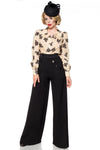 Belsira Marlenehose schwarz - Hosen & Leggings