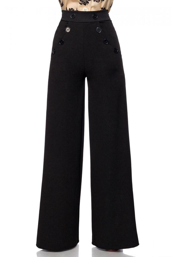 Belsira Marlenehose schwarz - Hosen & Leggings